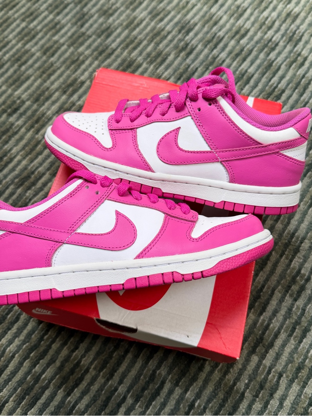 Nike Women’s Dunk Low Sneakers - Pink & White